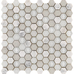 Aura Hexagon Whites 29X30