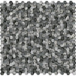Gravity Alu 3D Hexagon Metal Titanium 30,1X30,7