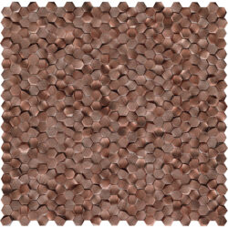 Gravity Alu 3D Hexagon Copper 30,1X30,7