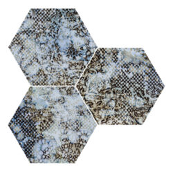 Inedita Blue Nat. Hexagon 25x29 - v balen nhodn mix dekor