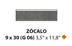 Zocalo Tech Land Basalt 9x30 - sokl